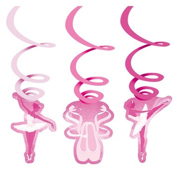 Amscan Swirls Ballerina 6 stuks