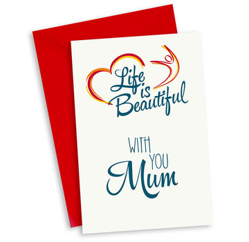 Miko Life is Beautiful Kaart "With you Mum"