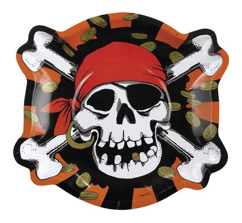 Riethmuller Borden Jolly Roger 25 cm 6 stuks