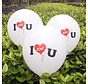 Ballonnen I L U Hearts 8 stuks 30 cm