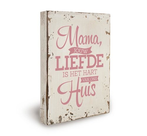 Miko Houten tekstbord "Lieve mama"