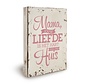 Houten tekstbord "Lieve mama"