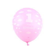 Joni's Winkel Ballonnen 1st birtday roze 30 cm 8 stuks