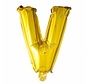 Folieballon V Goud 35 cm