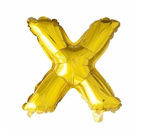 Joni's Winkel Folieballon X Goud 35 cm