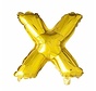 Folieballon X Goud 35 cm