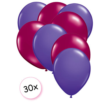 Joni's Winkel Ballonnen Paars & Fuchsia 30 stuks 27 cm