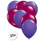Ballonnen Paars & Fuchsia 30 stuks 27 cm