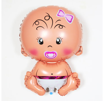 Joni's Winkel Folieballon Baby meisje 44x22cm