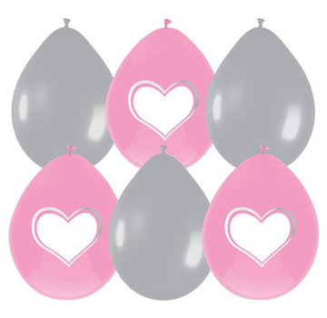 Haza Original Beschrijfbare ballonnen 6stk roze