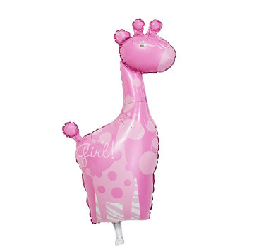Joni's Winkel Folieballon Giraffe It's a Girl 55x23 cm