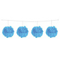 Slinger Pompom Licht blauw 3 meter