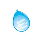 Ballonnen 'Hoera Jongen' blauw 8 stuks 30 cm