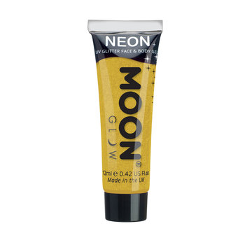 Moon Creations Moon-Glow Face & Body paint UV Glitter Golden Yellow