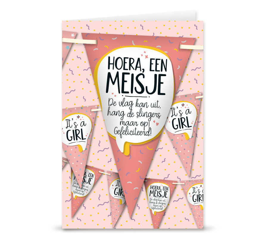 Feestvlaggen "Meisje"