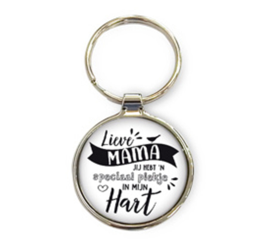 Luxe sleutelhanger "Lieve mama"