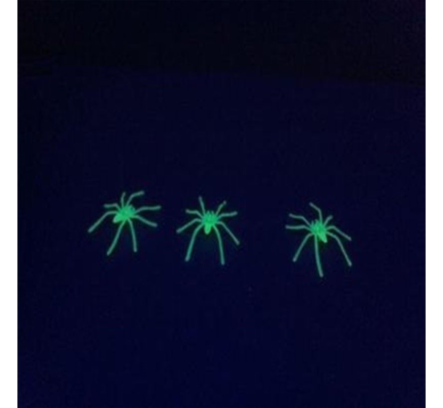 Glow-in-the-Dark spinnen - 20 stuks