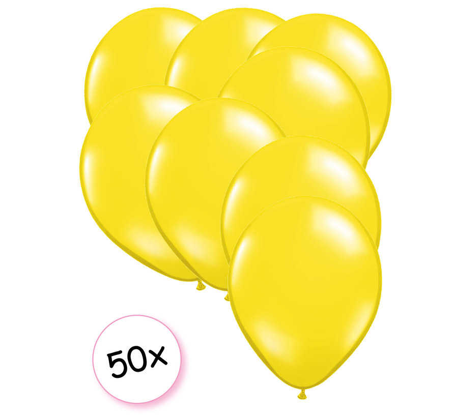 Ballonnen Geel 50 stuks 27 cm