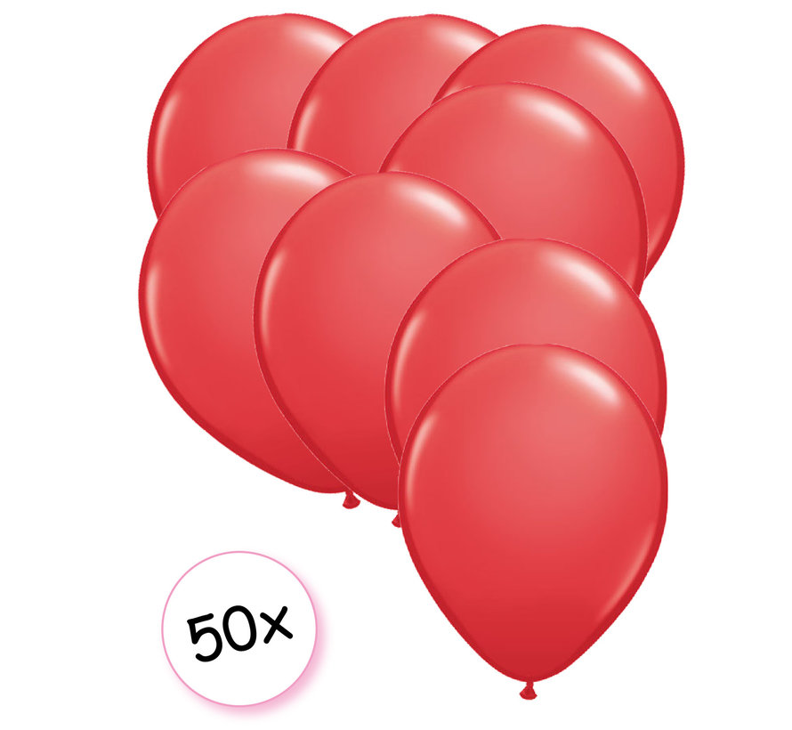 Ballonnen Rood 50 stuks 27 cm