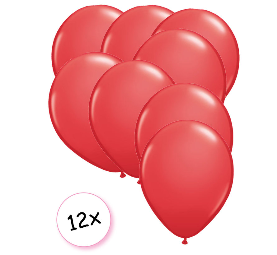 Ballonnen Rood 12 stuks 27 cm