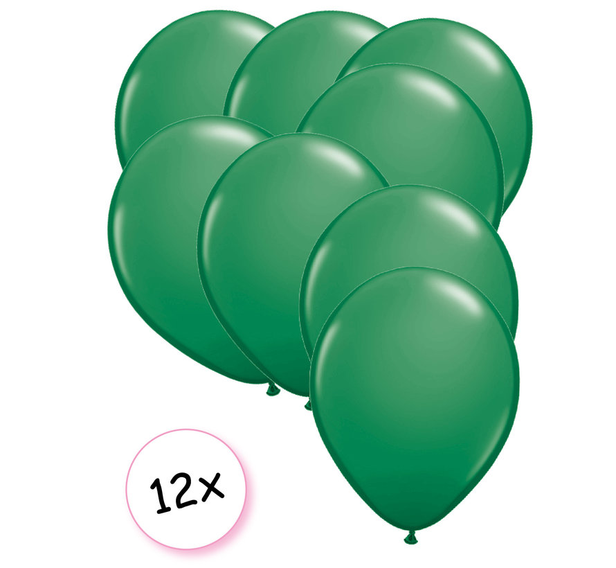 Ballonnen Groen 12 stuks 27 cm