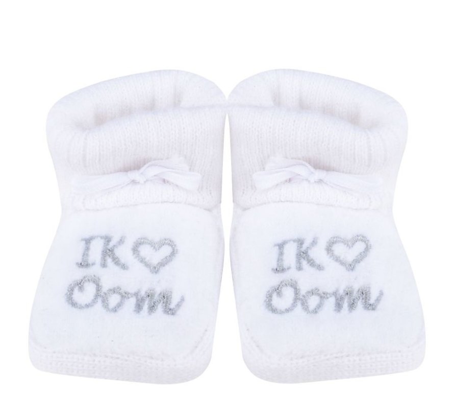 Slofjes: I love oom wit