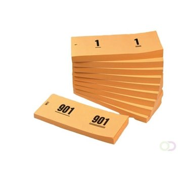 Nummerblokjes 1-1000 Oranje