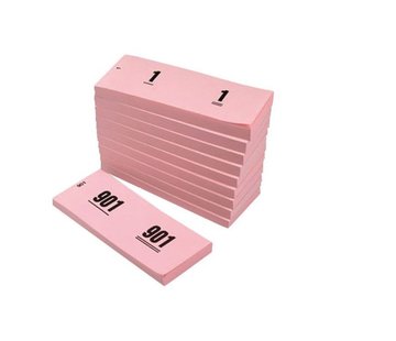 Nummerblokjes 1-1000 Roze