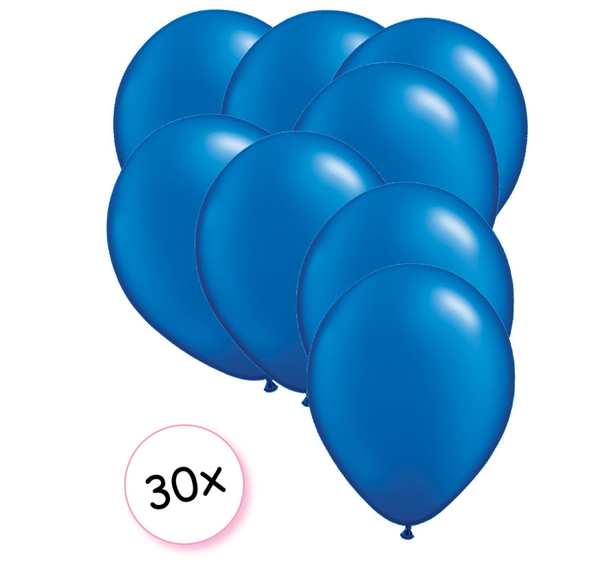 Ballonnen Blauw 30 stuks 27 cm