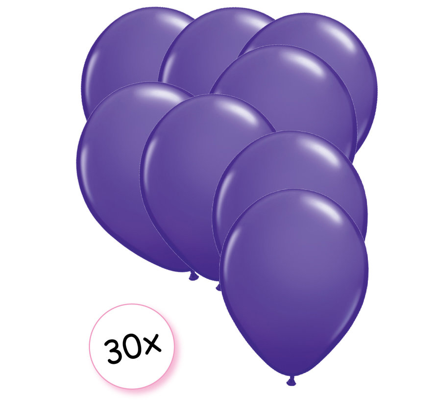 Ballonnen Paars 30 stuks 27 cm