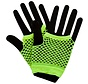 Fishnet handschoenen fluor geel / Fishnet gloves neon yellow