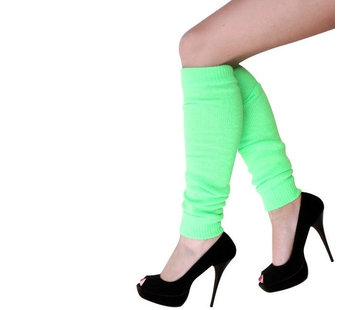 Joni's Glow-Shop Fluor beenwarmers groen - Neon legwarmers green