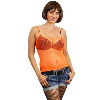 Apollo Fishnet Topje Fluor oranje