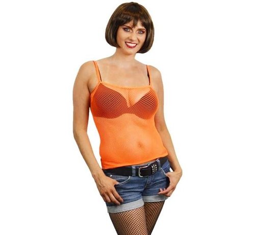 Apollo Fishnet Topje Fluor oranje