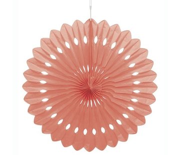 Joni's Winkel Honeycomb waaier Roze/Zalm 63 cm
