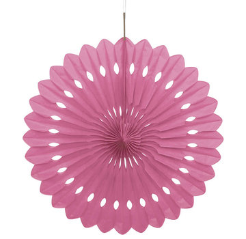 Joni's Winkel Honeycomb waaier Wit/Roze 63 cm