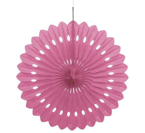 Joni's Winkel Honeycomb waaier Wit/Roze 63 cm