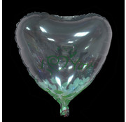 Joni's Winkel Folieballon I love you transparant/groen 45x45 cm