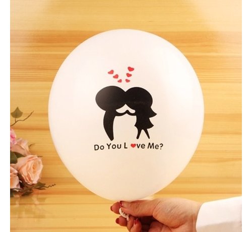 Joni's Winkel Ballonnen Do you love me? 8 stuks 32 cm