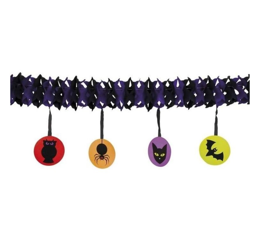 Slinger Halloween met onderhanger 4 meter