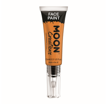 Moon Creations Moon-Creations Body & Face paint met kwast Oranje