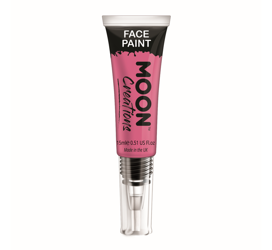 Moon-Creations Body & Face paint met kwast Roze