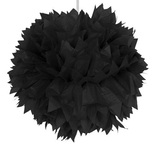 Folat Pompom Zwart 30 cm