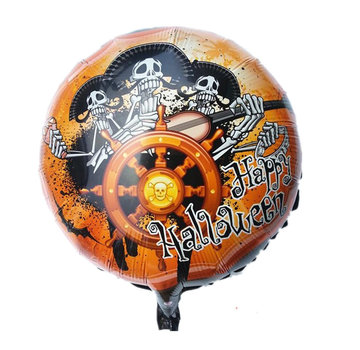 Joni's Winkel Folie ballon "happy halloween skelet" 45 cm