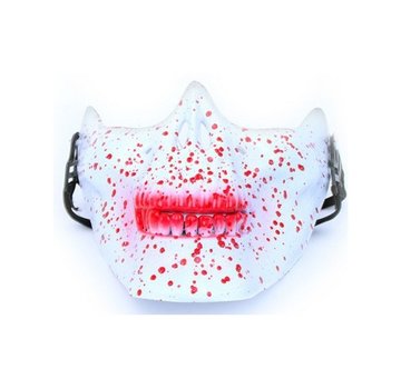 PartyXplosion Halfmasker onderkaak met bloed