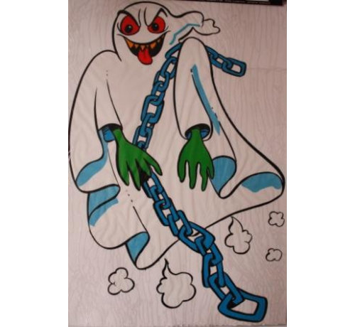 Raamsticker Spook 35x50 cm