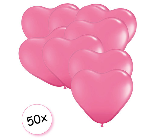 Joni's Winkel Ballonnen hartjes roze 50 stuks 26 cm