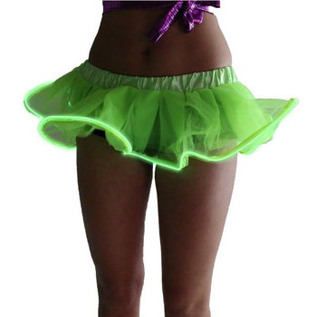 Joni's Glow-Shop El wire tutu rokje Groen - El wire tutu skirt Green