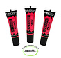 PaintGlow Fabric paint Neon Rood 3 x