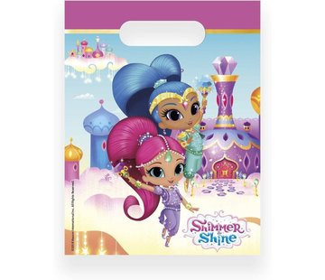 Nickelodeon Feestzakjes Shimmer and Shine Glitter friends 6 stuks